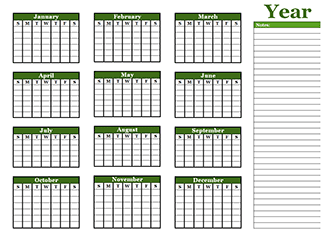 free yearly blank calendar template printable blank yearly calendars
