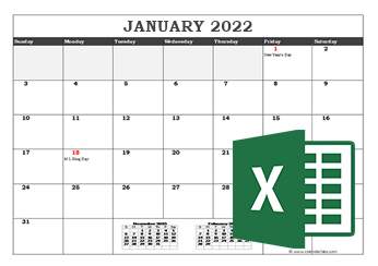 2023 Microsoft Excel Calendar