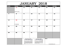 2018 Excel Calendar Template - Download FREE Printable Excel Templates