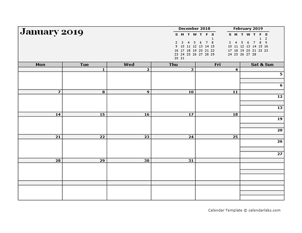 2019 blank three month calendar free printable templates