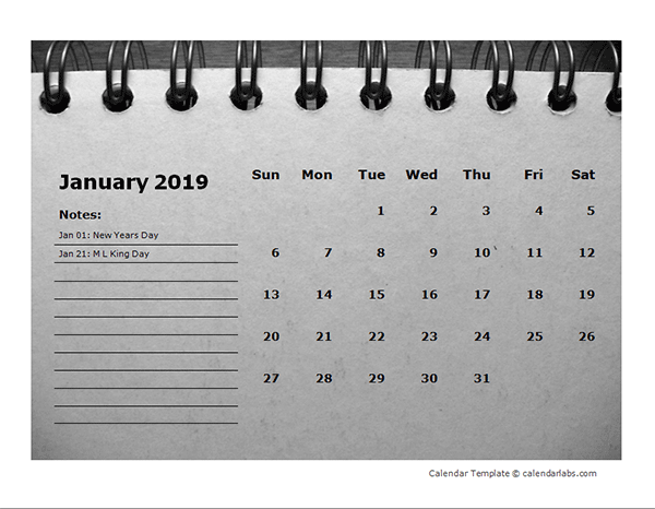 goodnotes calendar template 2018