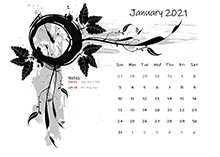 2017 calendar design template with holidays