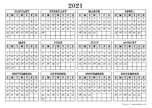Printable 2021 Blank Calendar Templates Calendarlabs