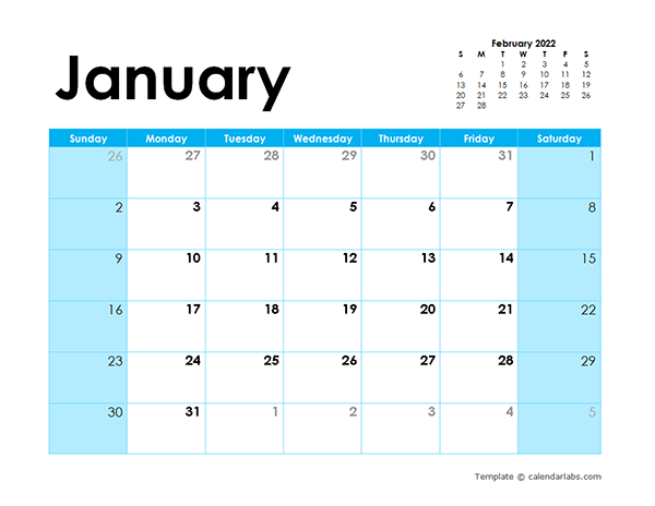 Free Editable Downloadable Monthly Calendars 2022 Photo Calendar 2022 