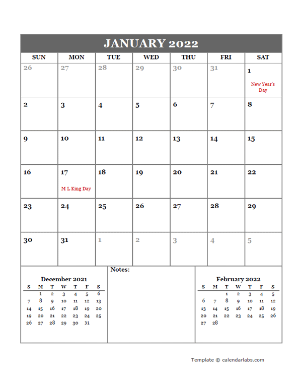 Google Docs Printable Calendar