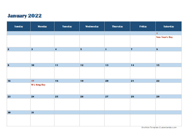 Onenote Calendar Template 2022 September 2022 Calendar