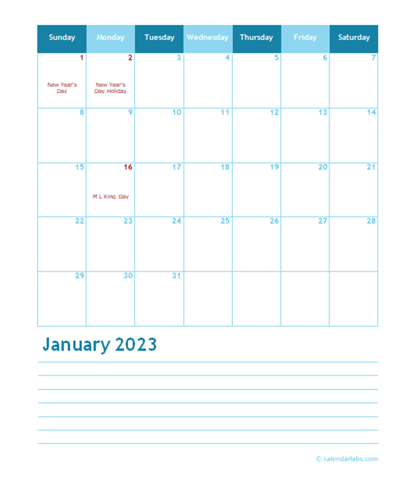 2023 Calendar Templates And Images 2023 Calendar Blank Printable 