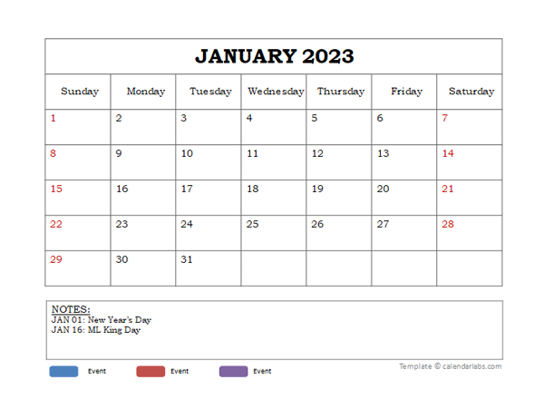 2023 Powerpoint Calendar Template Free Printable Templates