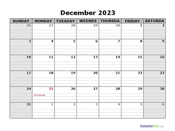 December 2023 Calendar Template Word Get Latest Map Update