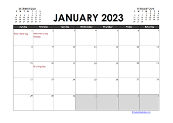 hypotheek woonadres Lucky Free 2023 Excel Calendar Templates - CalendarLabs