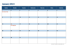 onenote calendar template download