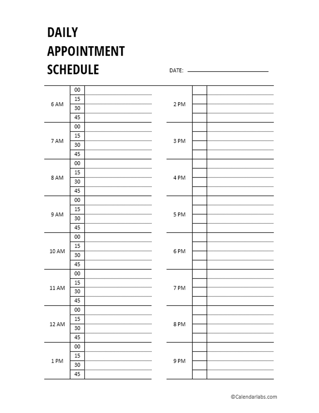 Printable 2024 Appointment Calendar Free Printable Templates