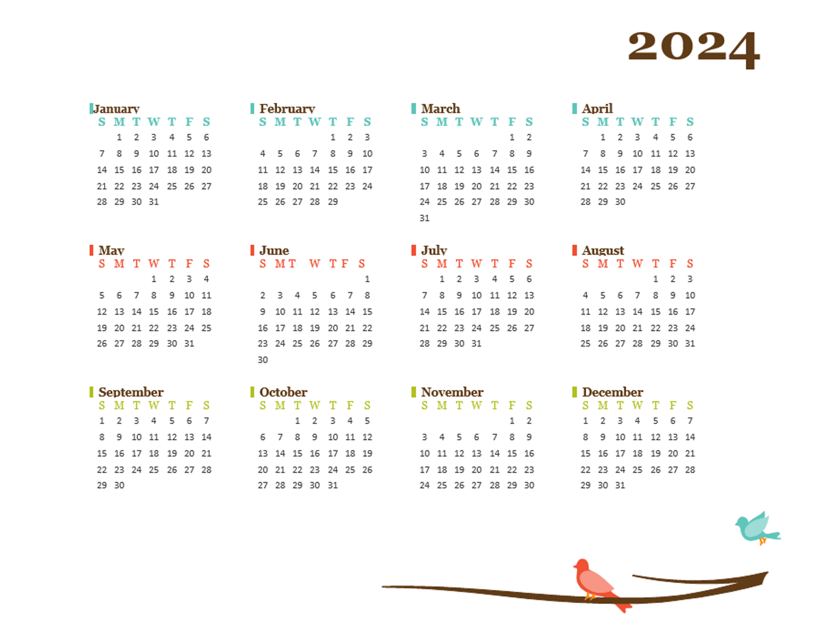 2024 Australian Calendar