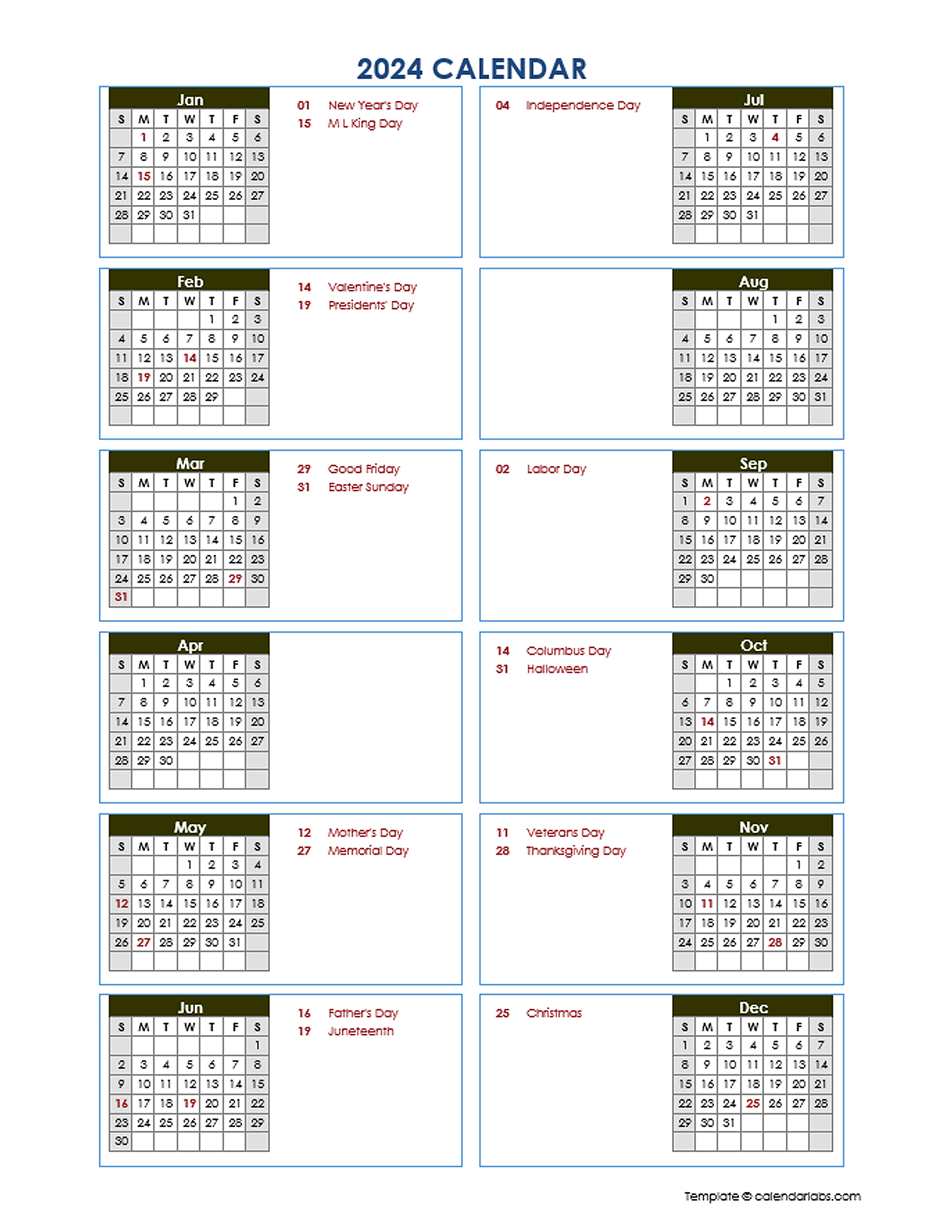 Calendar Free Template 2024 Template Anne Maisie