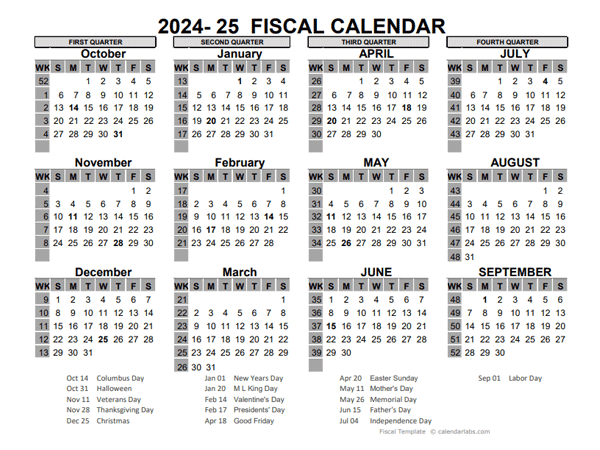 Fiscal Calendars 2024 Free Printable Excel Templates CLOUD HOT GIRL