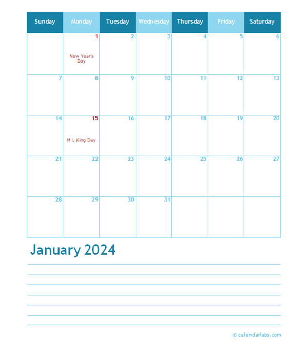 2024 Months Calendar Template Free Printable Templates