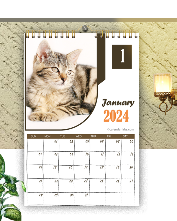 2024 Personalized Wall Calendar Pdf Fillable April 2024 Calendar With