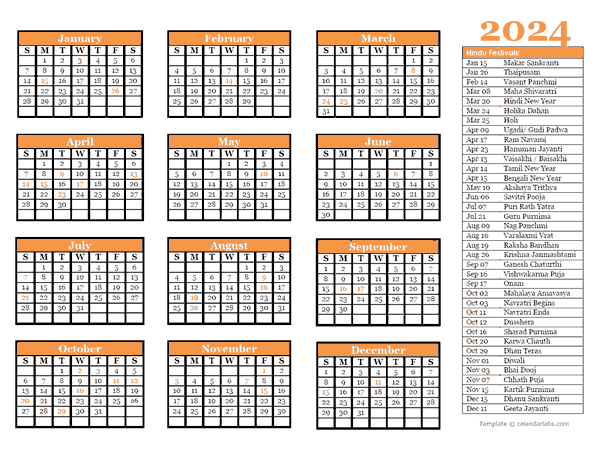 2024 Hindu Calendar 