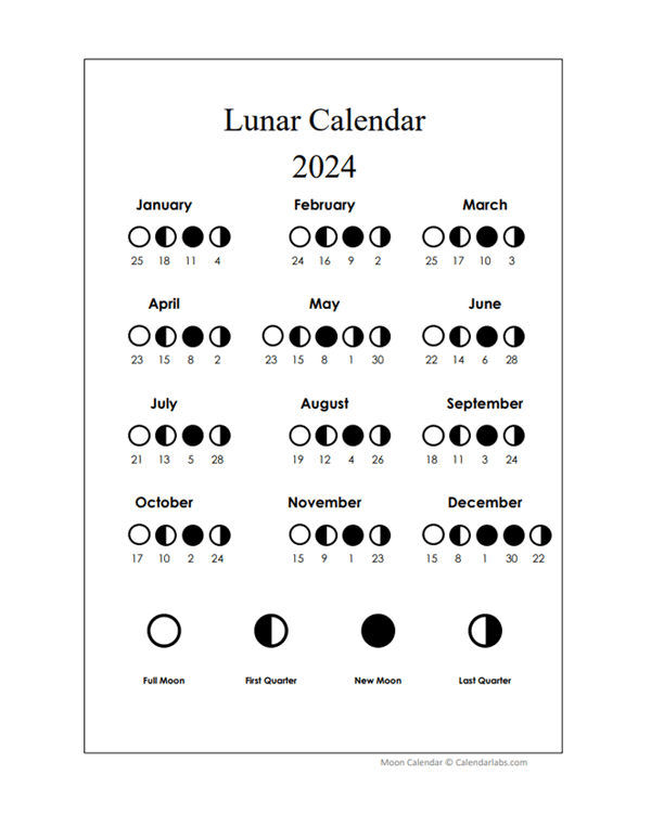 Lunar Calendar 2024 Pdf Free Download Mavra Sibella