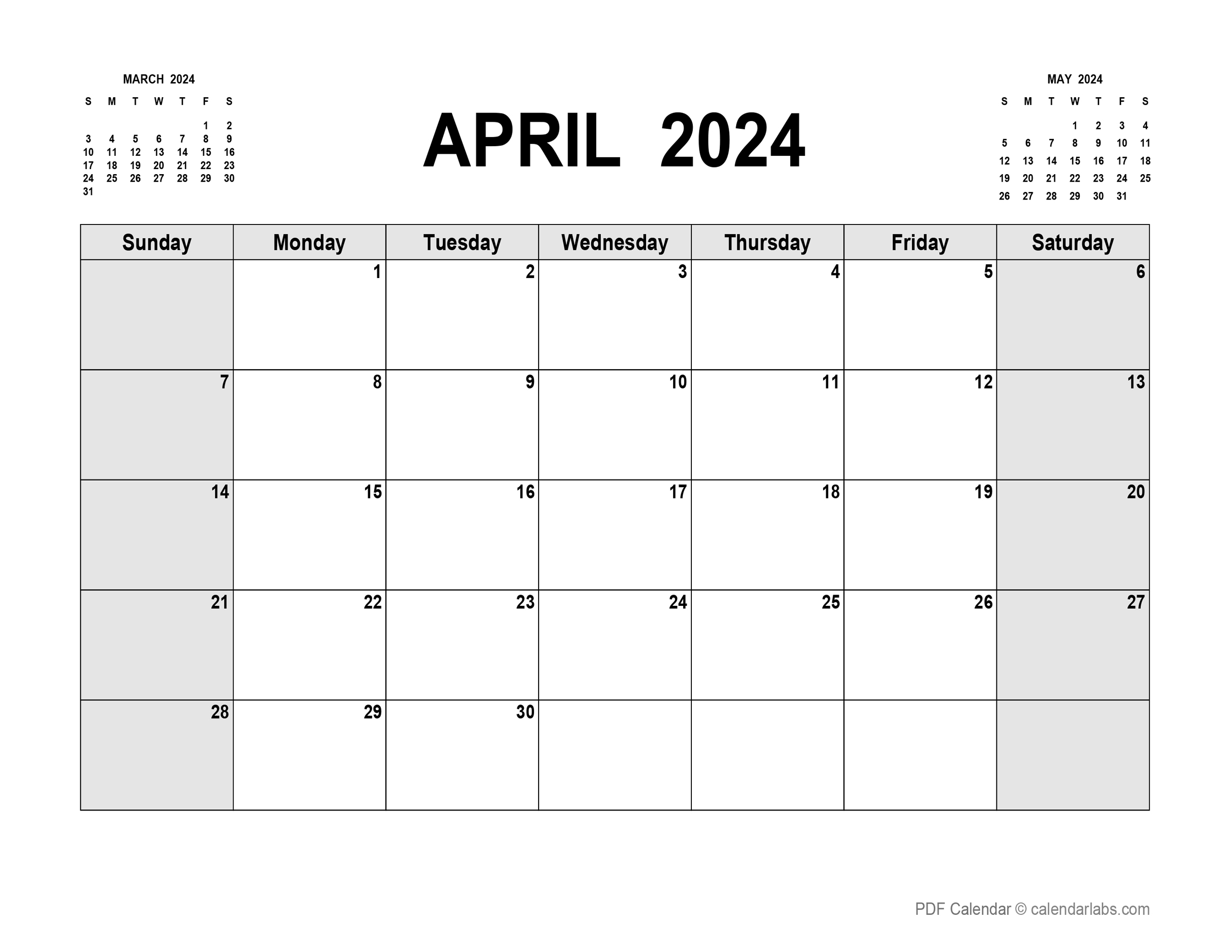 April Calendar 2024 Victoria Calendar 2024