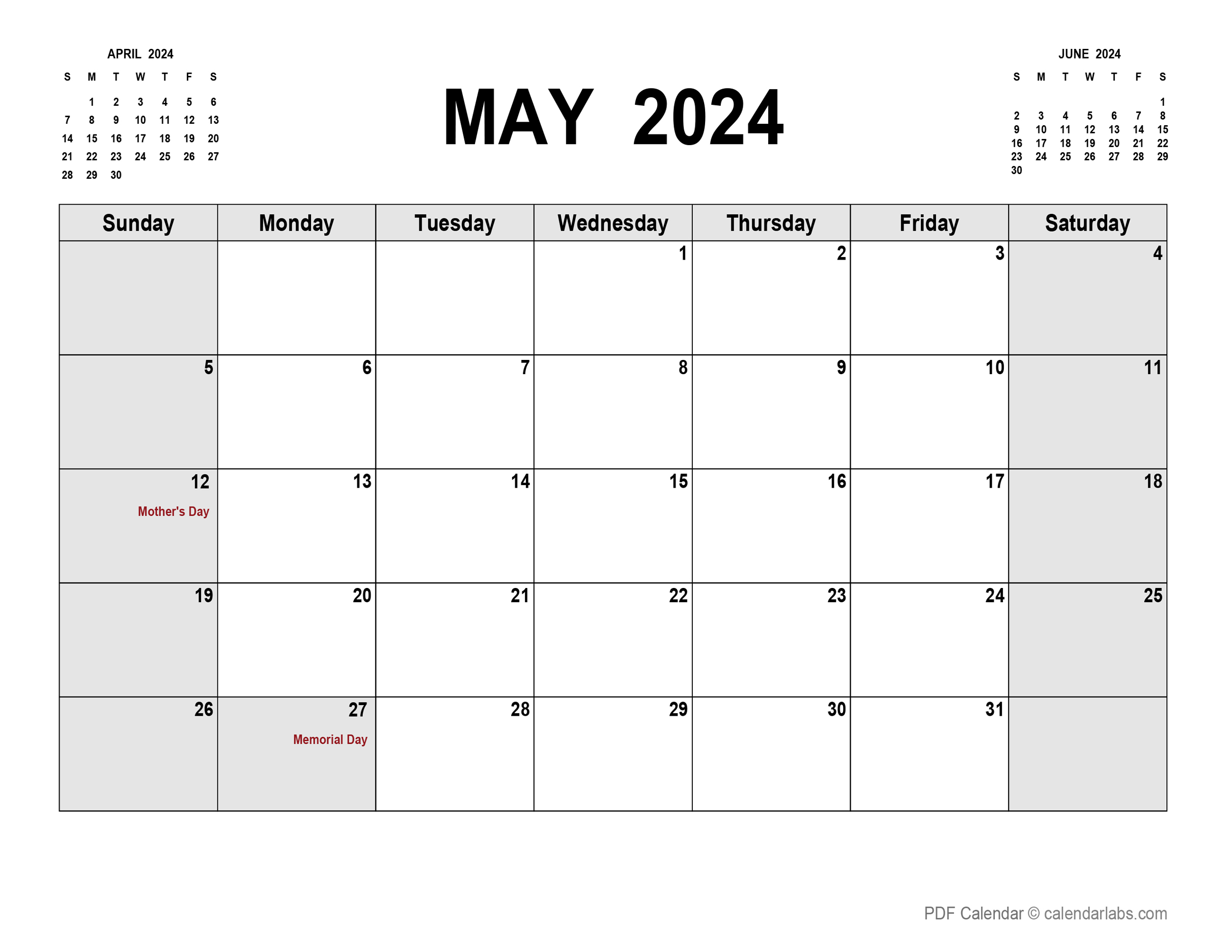 Free Printable 2024 May Calendar One Oct 2024 Calendar
