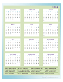 Free 2024 Yearly Calendar Templates - CalendarLabs