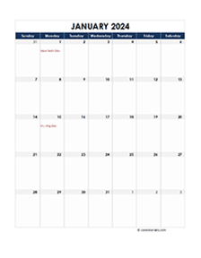 2024 January Calendar Excel Spreadsheet Blank March 2024 Calendar