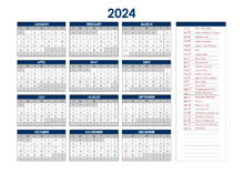 2024 India Annual Calendar Holidays 02 