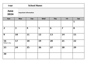 2024 2025 Free School Calendar