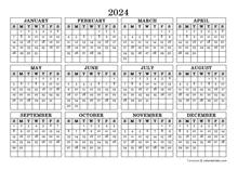 2024 yearly blank pdf calendar