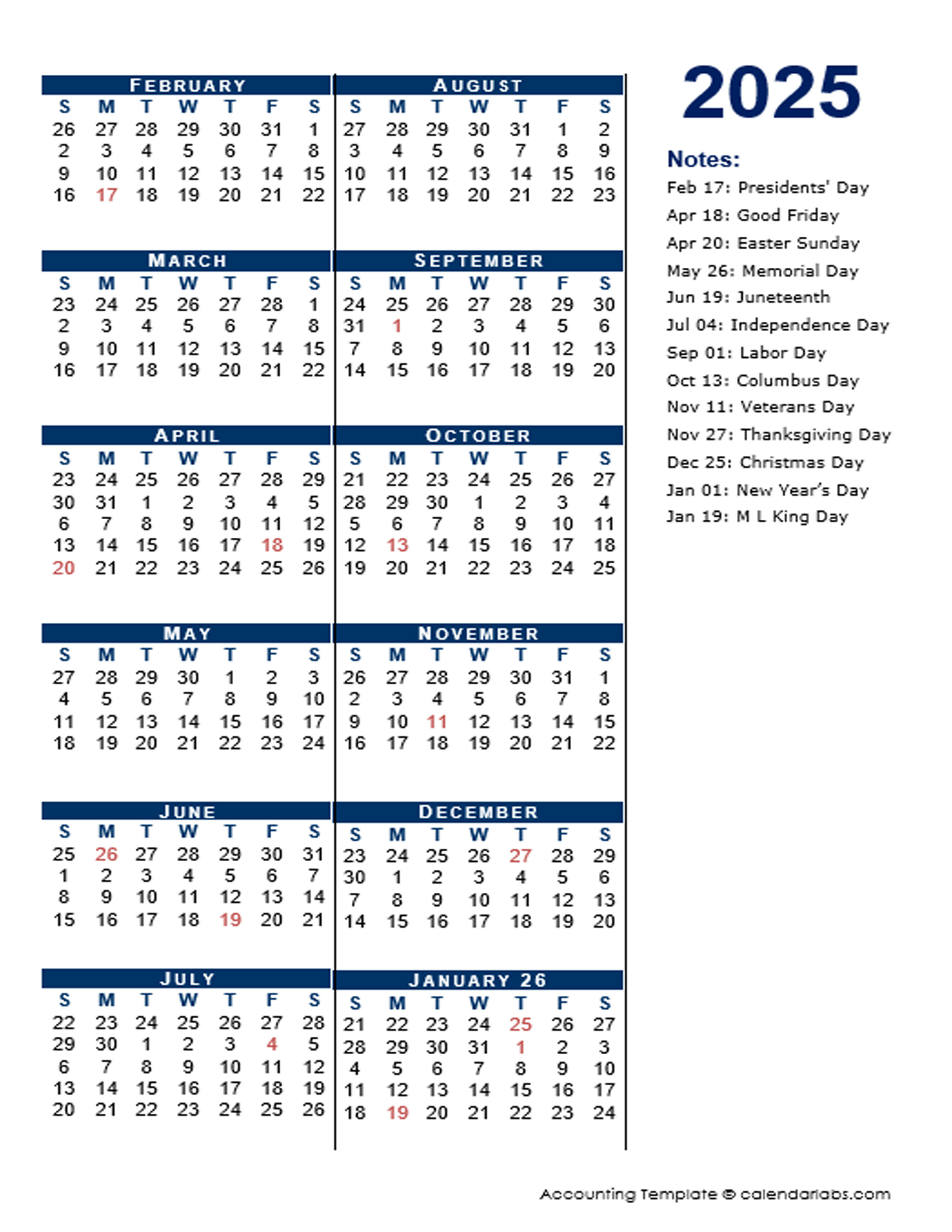 2025 Fiscal Period Calendar 4-4-5 - Free Printable Templates