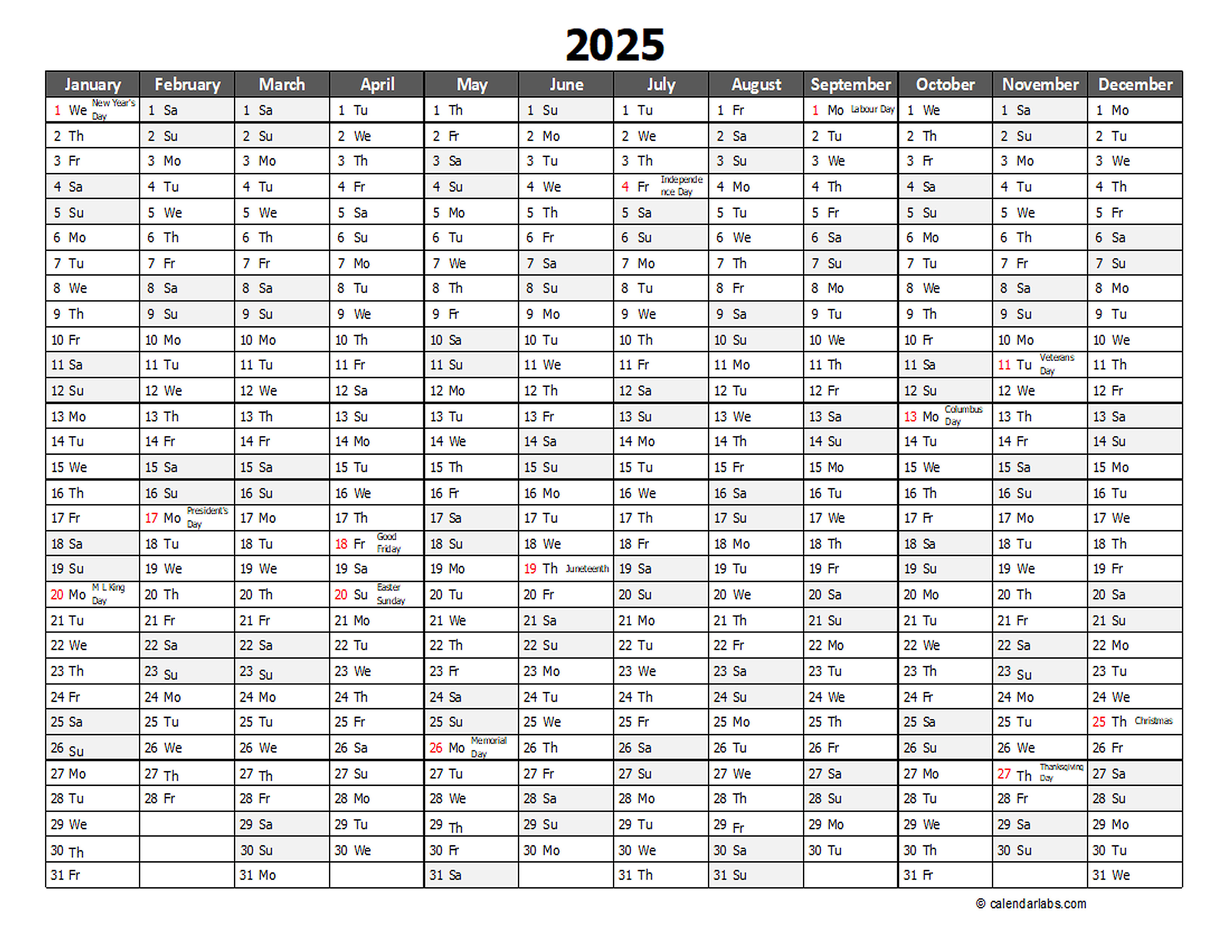 2025 Calendar Template Excel Free Download For Efficient Scheduling Excel Calendar 2025 Download