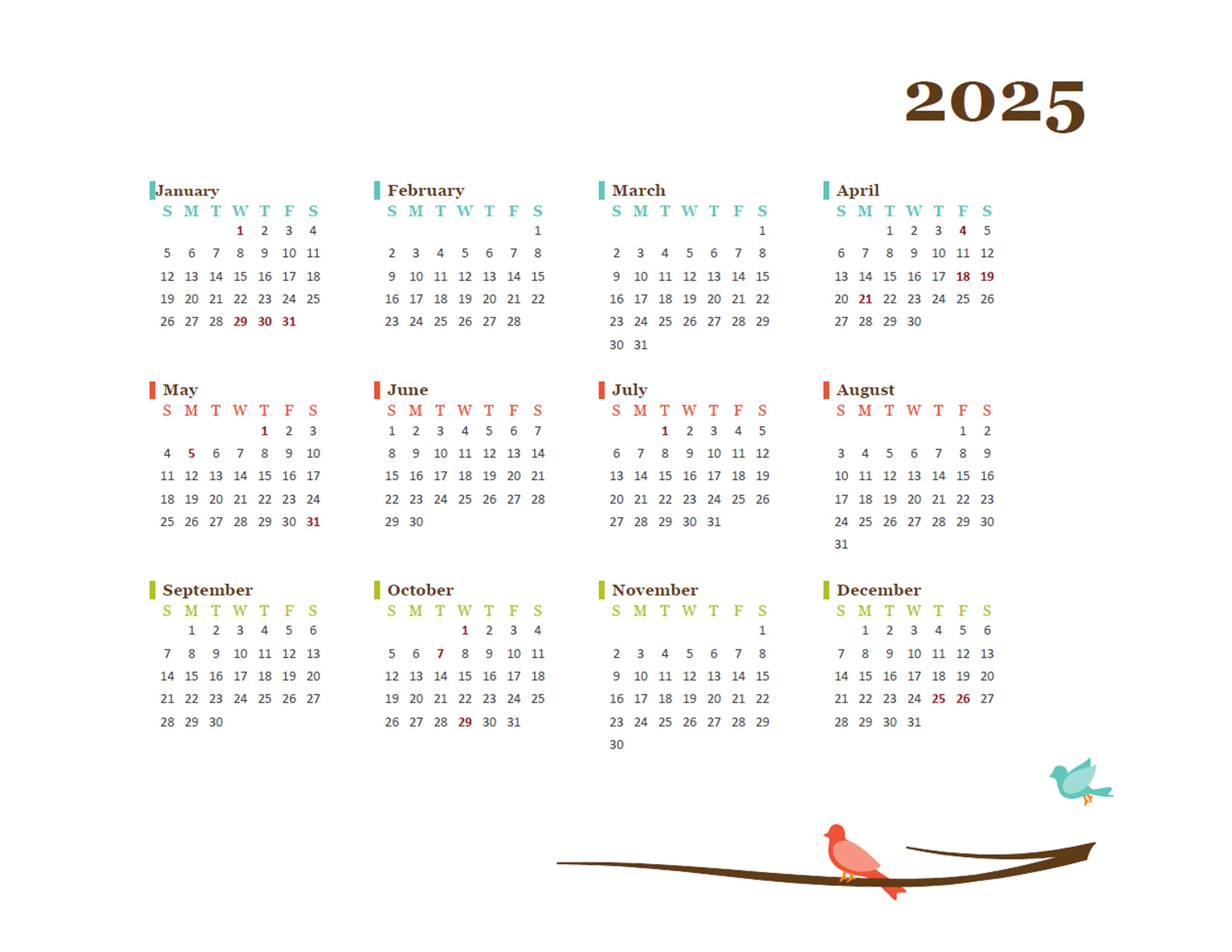 2025 Yearly Hong Kong Calendar Design Template Free Printable Templates