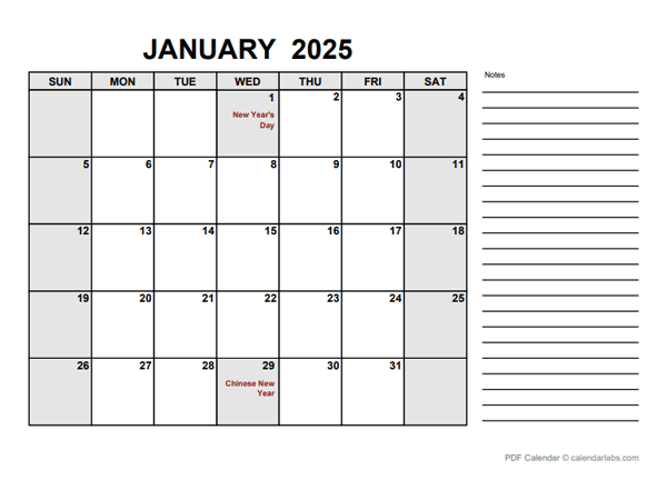 2025 Calendar with Philippines Holidays PDF - Free Printable Templates