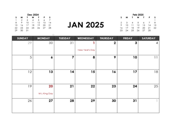 Printable 2025 Word Calendar Templates - CalendarLabs
