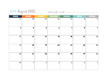 August 2025 Planner Template