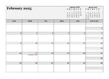 February 2025 Planner Template