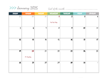 January 2025 Planner Template