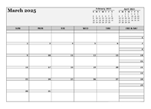 March 2025 Planner Template