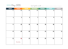 May 2025 Planner Template