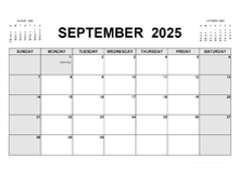 Printable September 2025 Calendar PDF