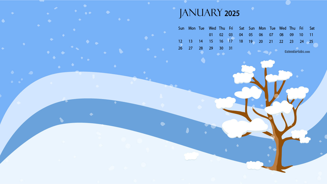 January 2025 Desktop Wallpaper Calendar CalendarLabs