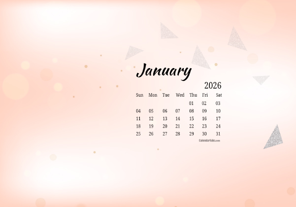 January 2026 Wallpaper Calendar Cute Glitter.png
