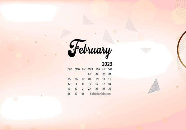 February 2023 Desktop Wallpaper Calendar - CalendarLabs