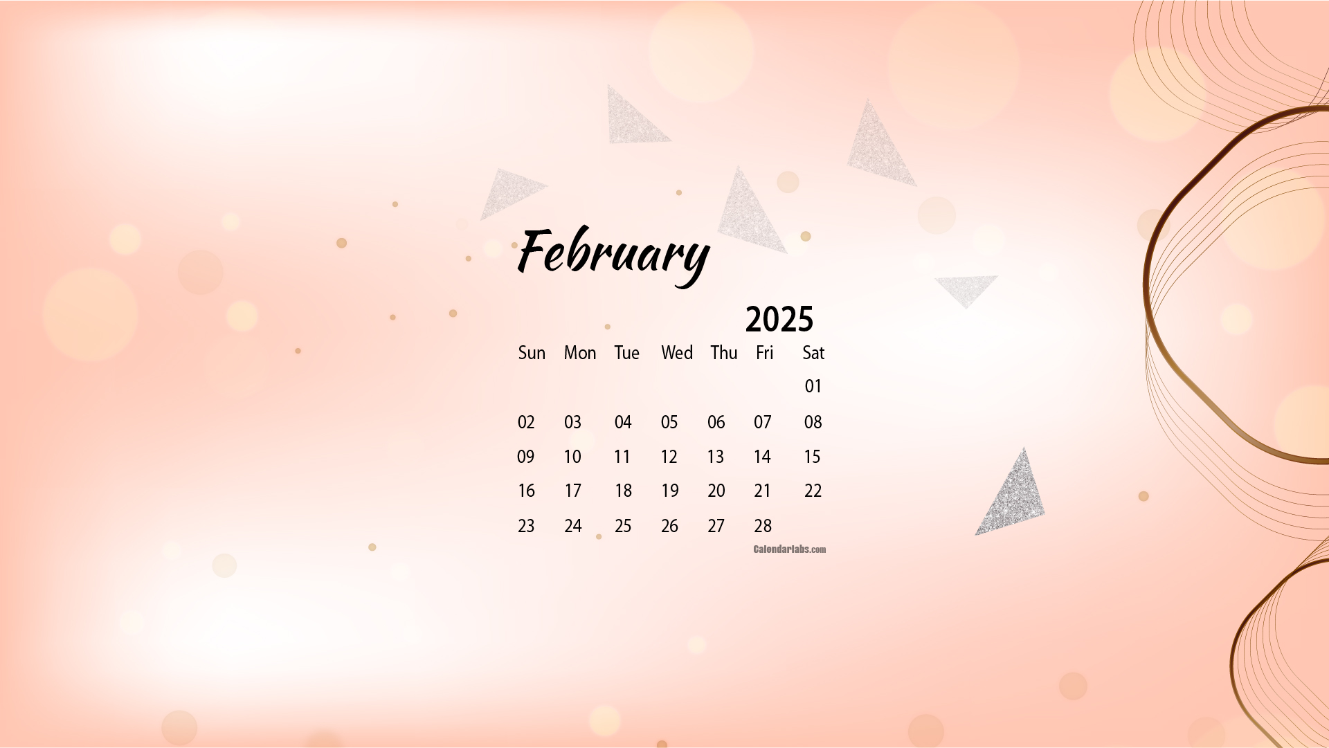 February 2025 Desktop Wallpaper Calendar CalendarLabs