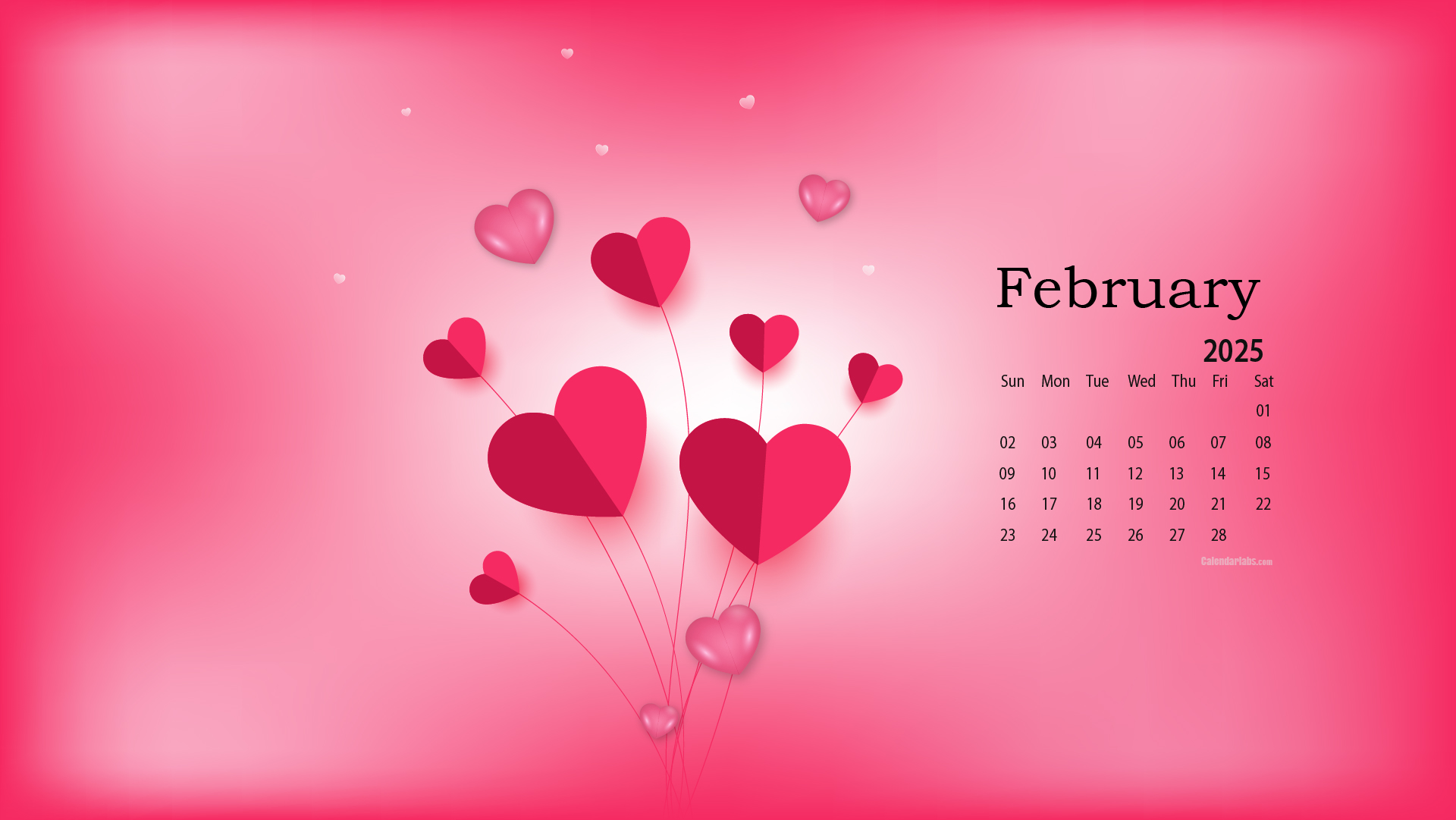 February 2025 Desktop Wallpaper Calendar CalendarLabs