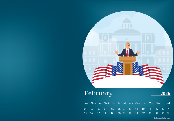 February 2026 Wallpaper Calendar President Day.png