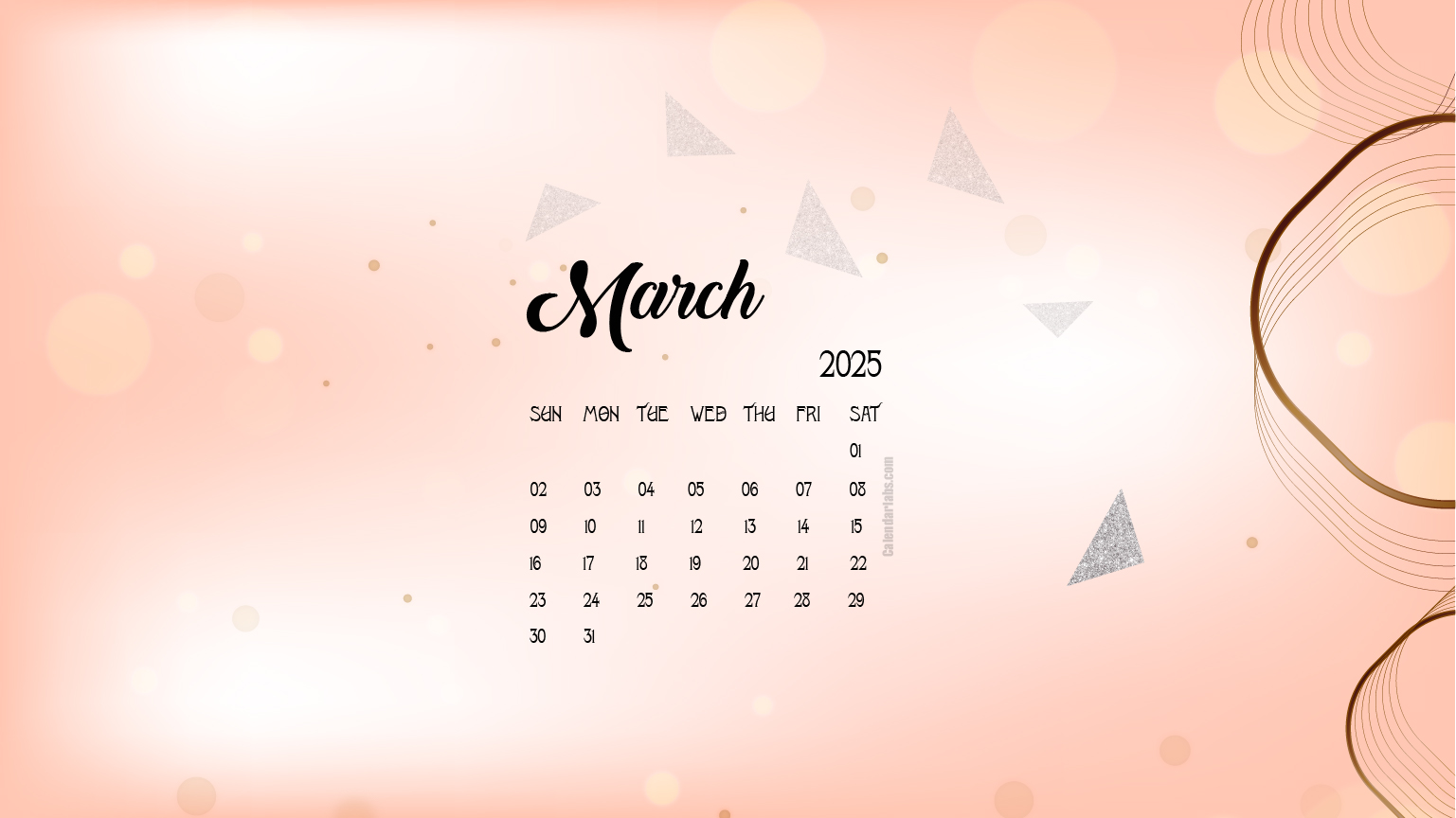 March 2025 Desktop Wallpaper Calendar CalendarLabs
