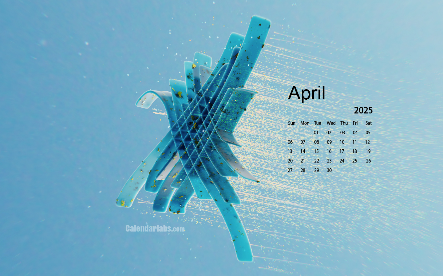 April 2025 Desktop Wallpaper Calendar CalendarLabs