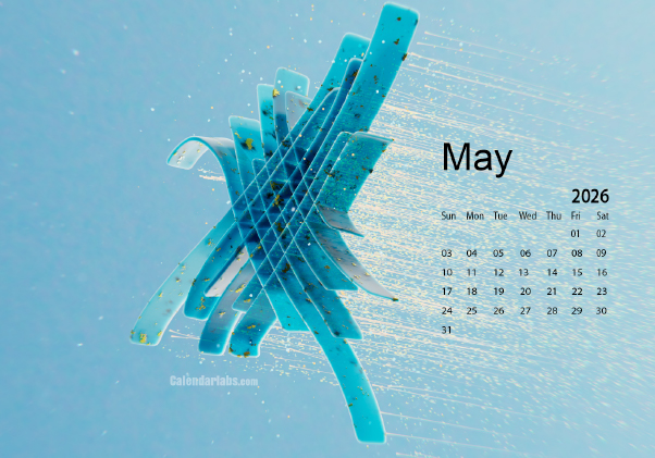 May 2026 Wallpaper Calendar Blue Theme.png